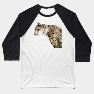 Low Poly Cheetah Baseball T-Shirt